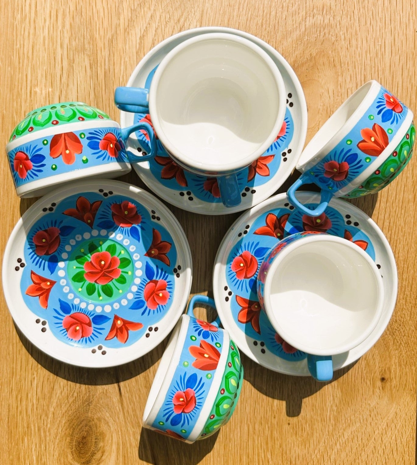 Handpainted Ceramic Tea Set - Truck'r