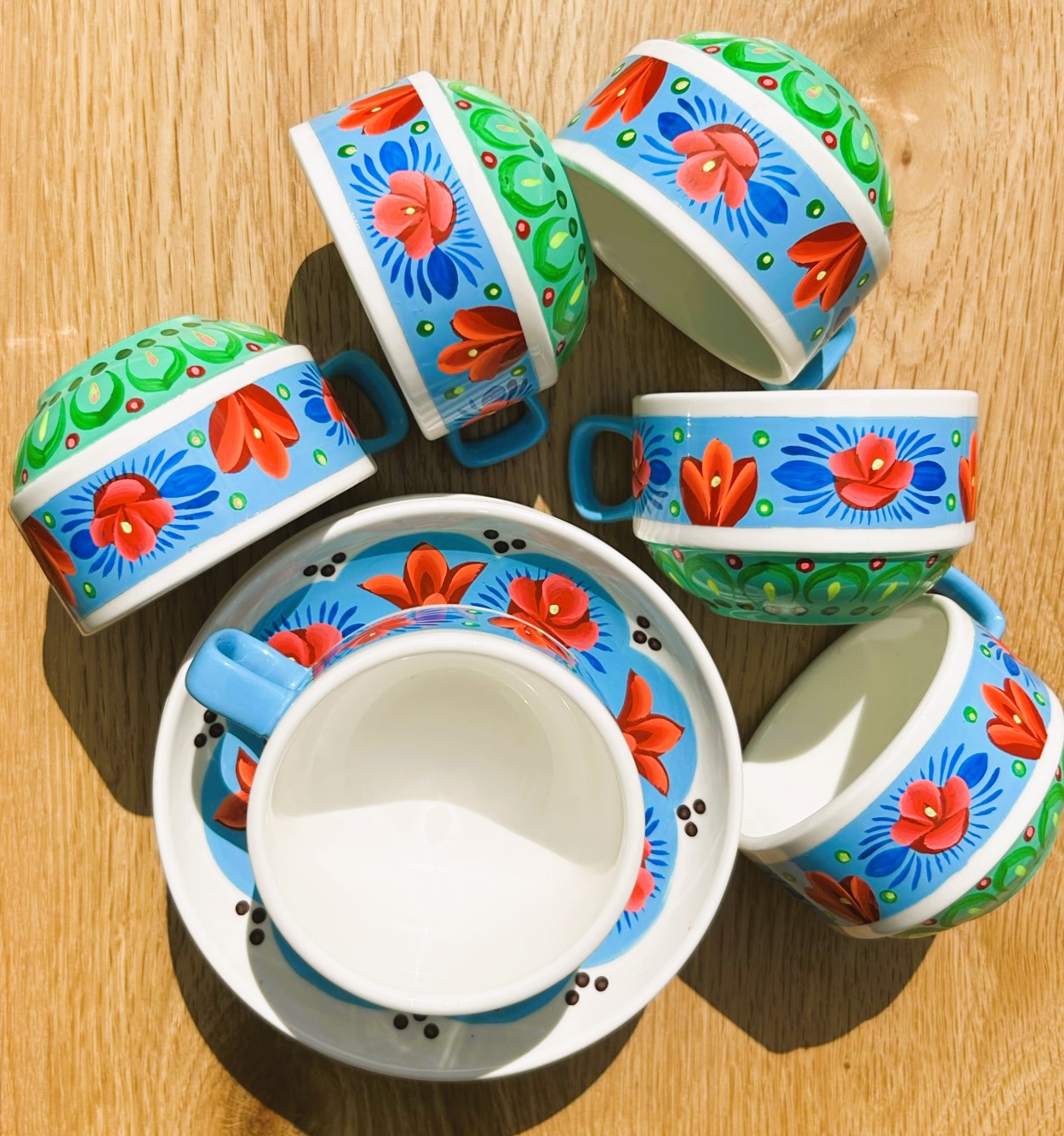 Handpainted Ceramic Tea Set - Truck'r